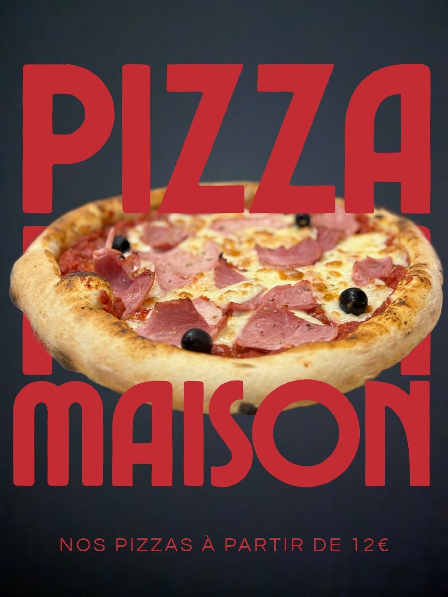 Nos Pizzas à la pâte généreuse à partir de 12 euros
